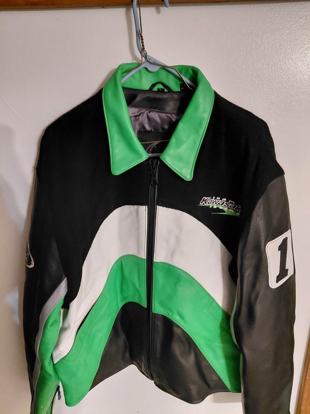 Kawasaki Racing Jacket Leather Large